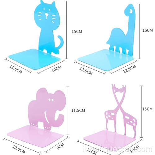 fermalibri dinosauro Studente creativo cartone animato addensato in metallo